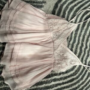 Hollister Light Pink Lace Camisole